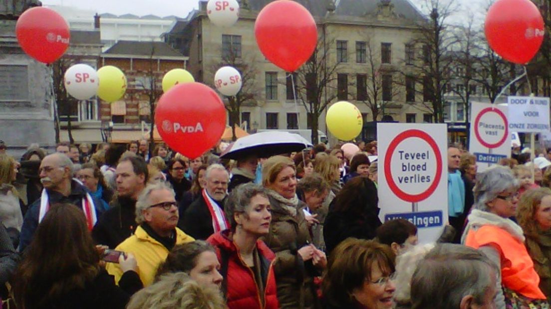 Protestactie in Den Haag