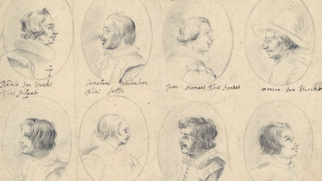 Portretten van Bentleden met hun eigen naam en Bentnaam