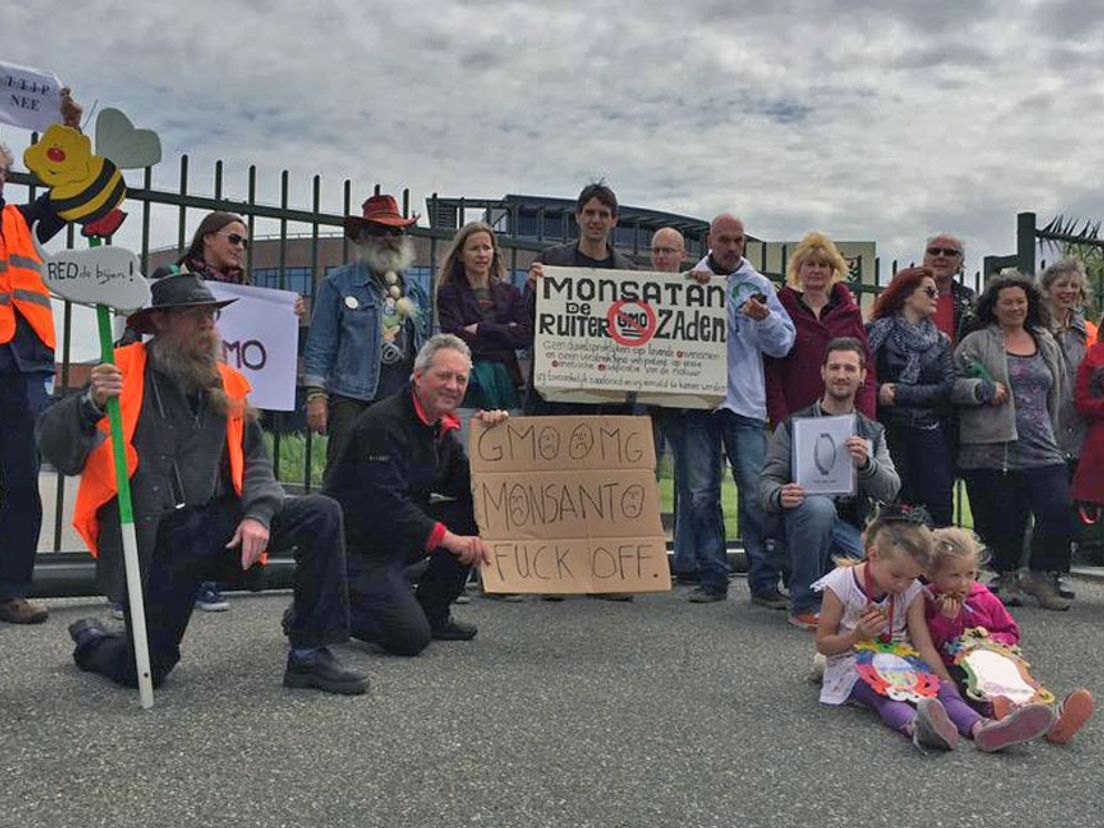 Demo tegen Monsanto in Bergschenhoek