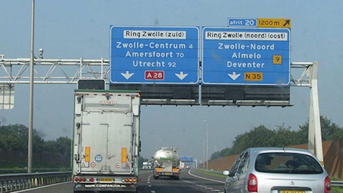 Verkeersroutingsysteem rond Zwolle