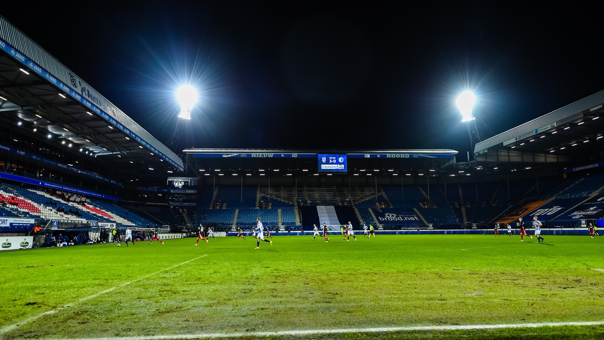 It lege Abe Lenstra Stadion tidens in eardere wedstriid