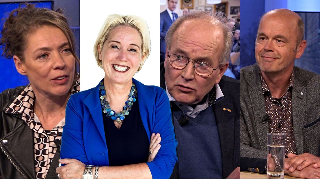 V.l.n.r: Susan Top, Annalies Usmany, Jan Wigboldus en Coert Fossen