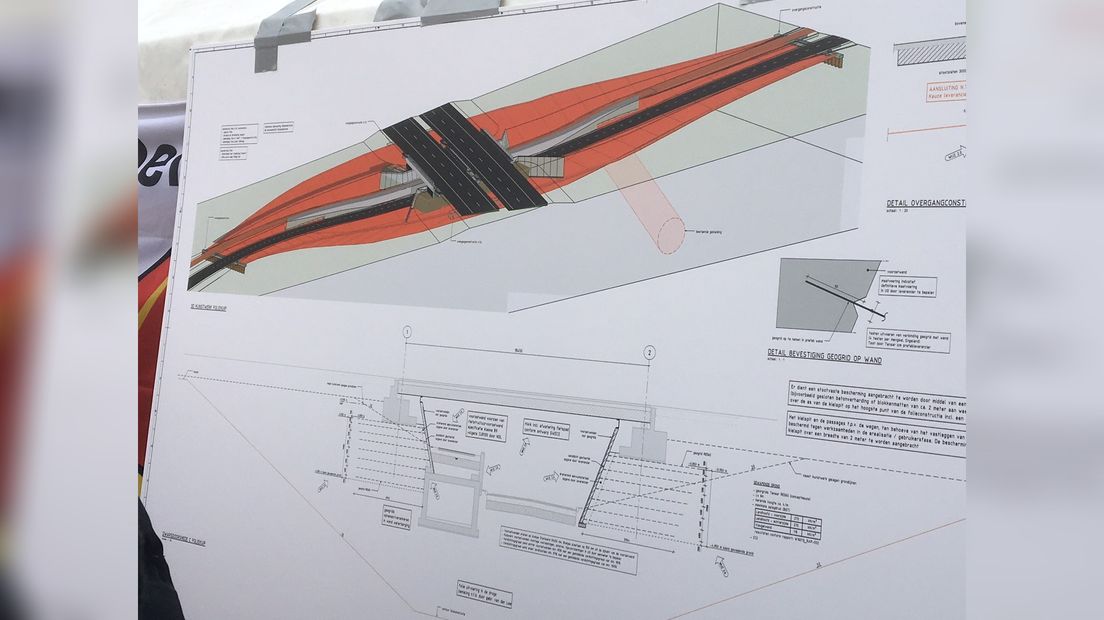 De Hollandiatunnel sa't er derút komt te sjen