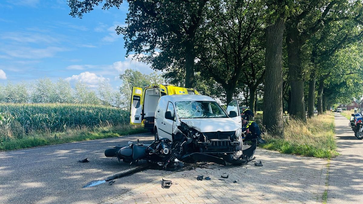 Motorrijder gewond bij aanrijding in Castenray