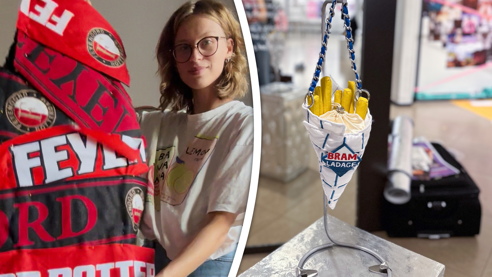De van oorsprong Zeeuwse ontwerpster geeft bekende Rotterdamse iconen een tweede leven als mode-item.