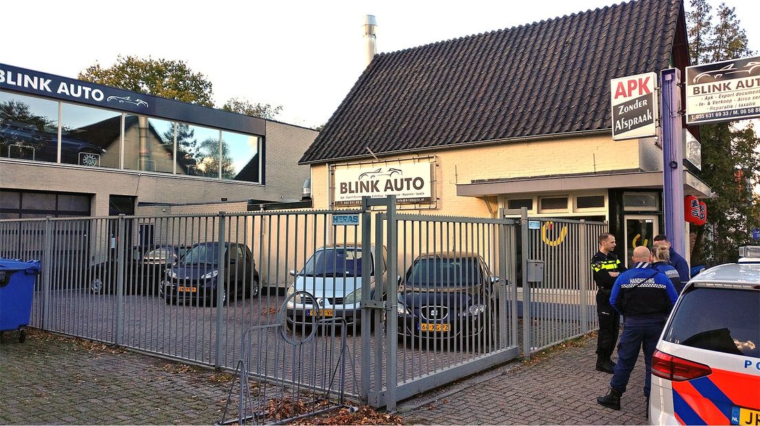 Het garagebedrijf in Soest.