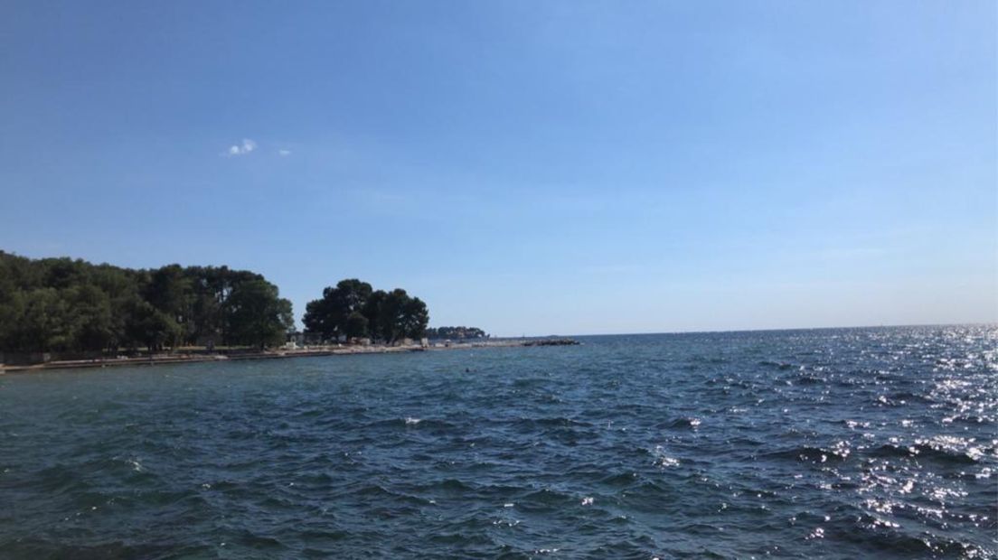 De kust van Kroatië vlakbij het vakantieadres van Ilona Klopstra