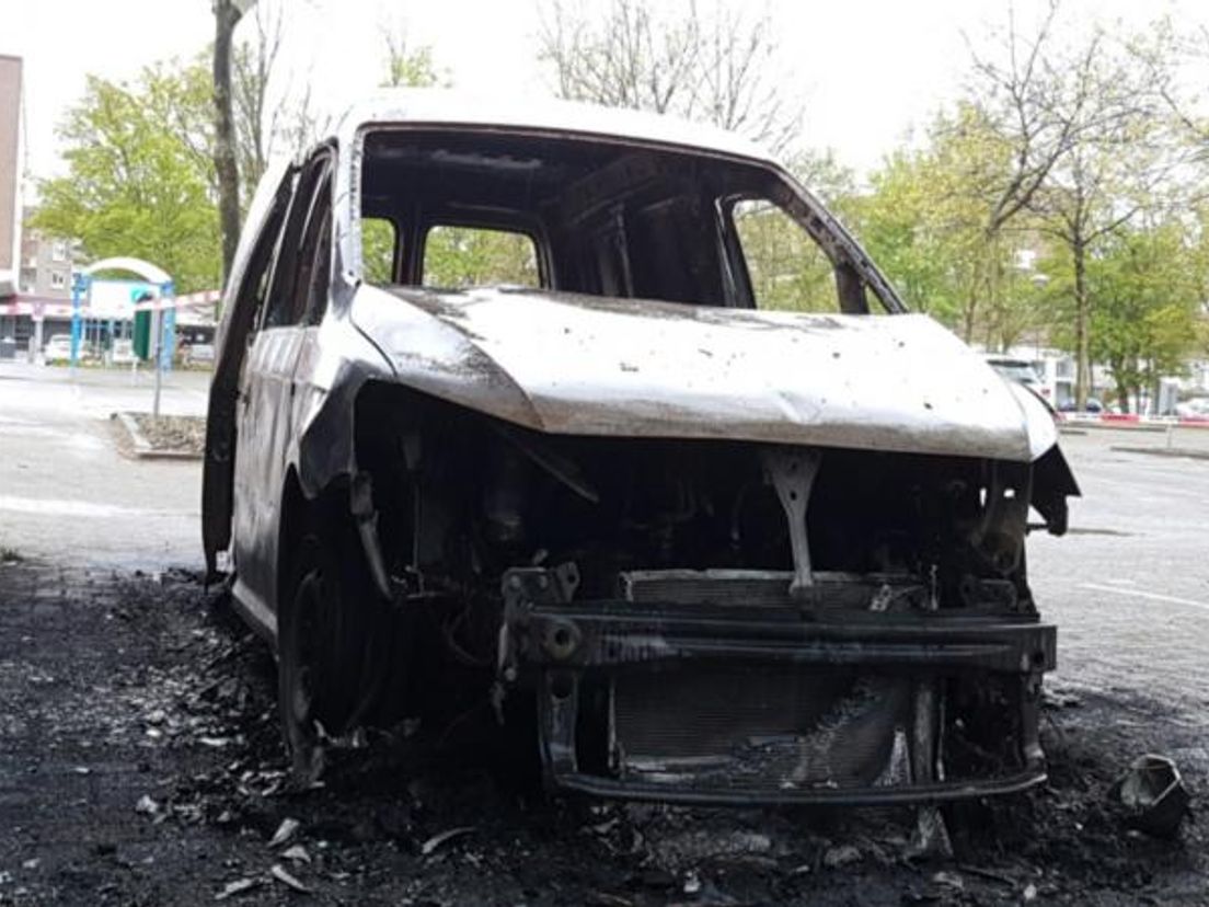 Autobrand in Vlaardingen