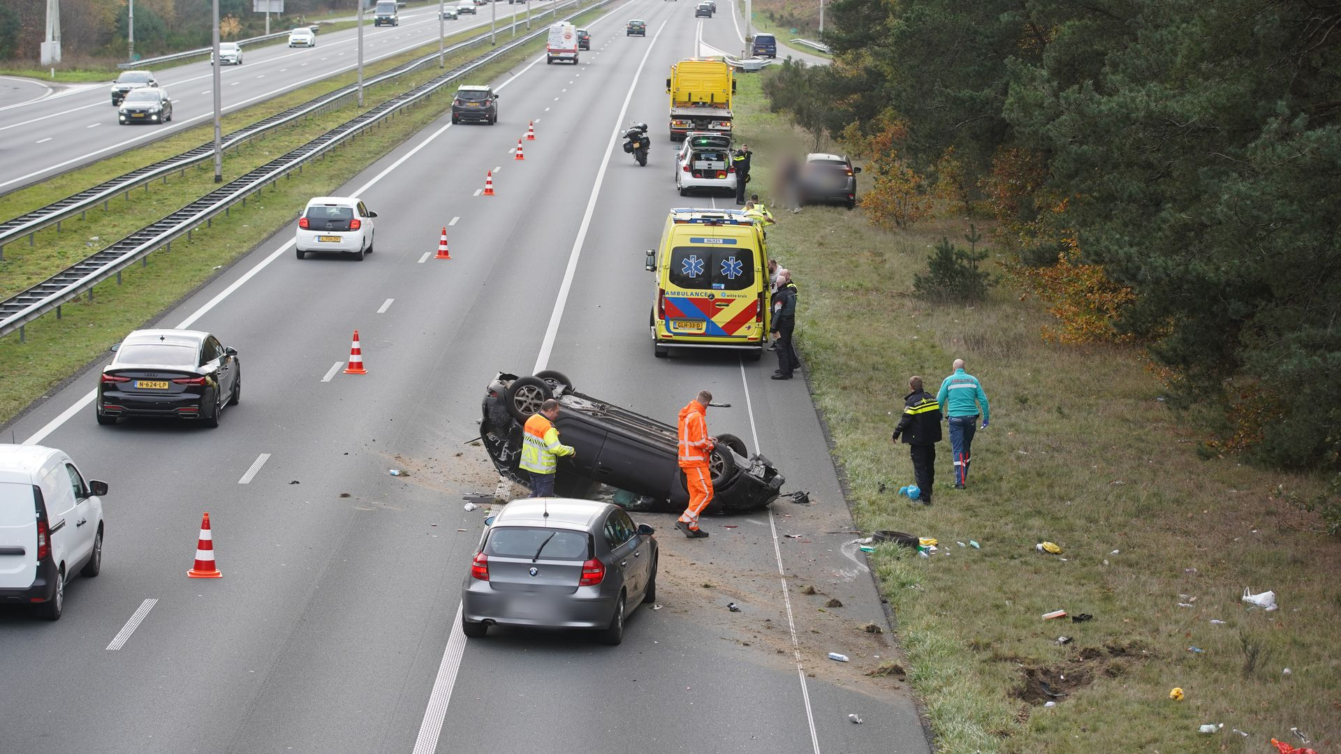Opnieuw file op A50, anderhalf uur vertraging bij Apeldoorn