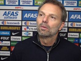 Maurice Steijn na de verloren wedstrijd van Sparta tegen AZ