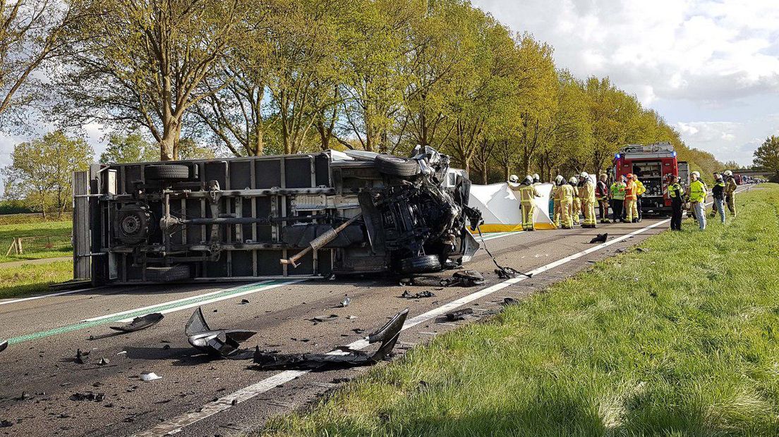 De vrachtwagen (Rechten: Persbureau Meter)