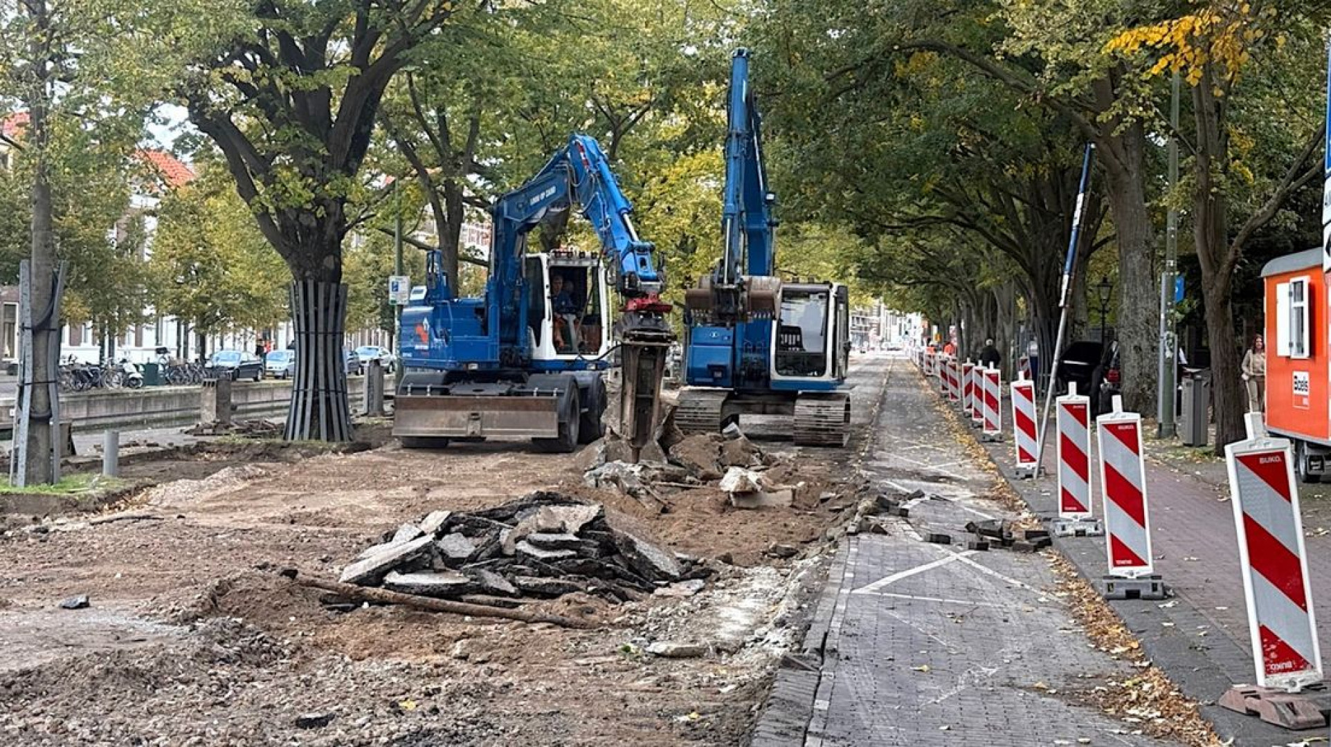 Wegwerkzaamheden Zeeheldenkwartier