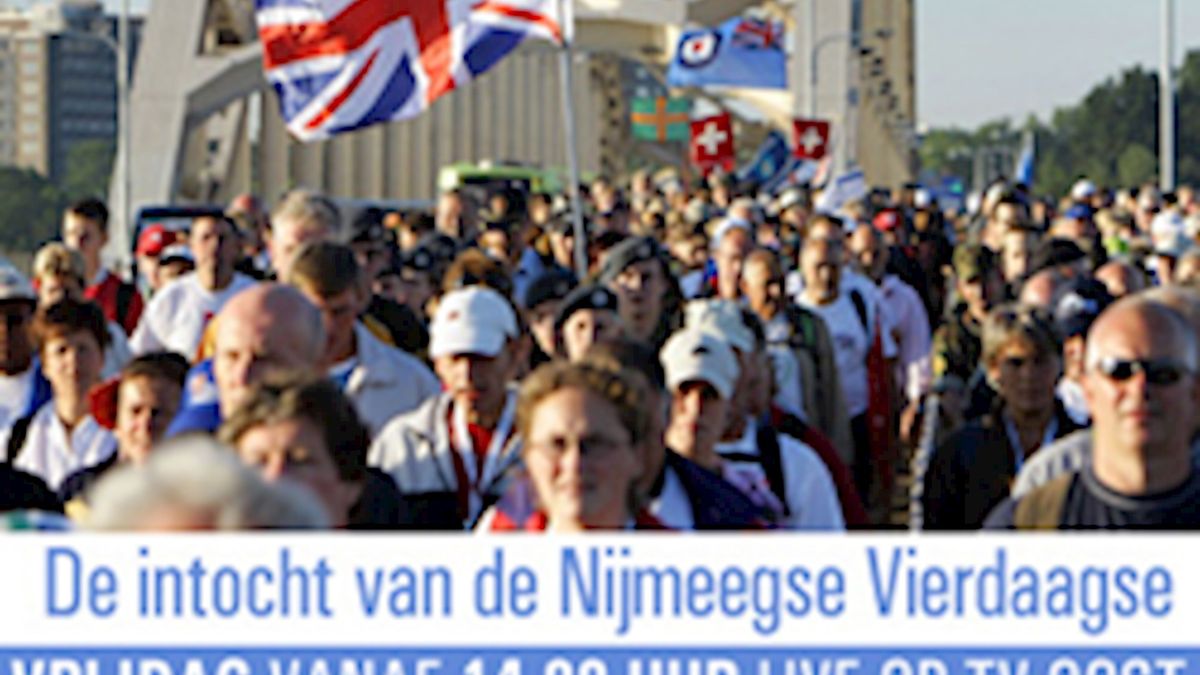 Intocht Vierdaagse live op TV Oost