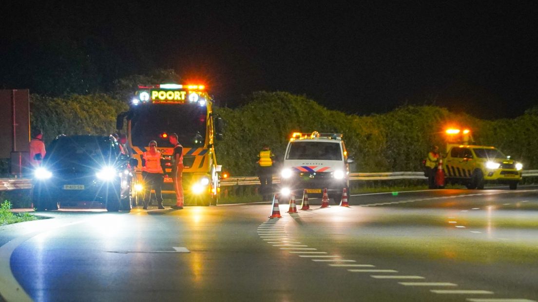 Ongeluk op de A7