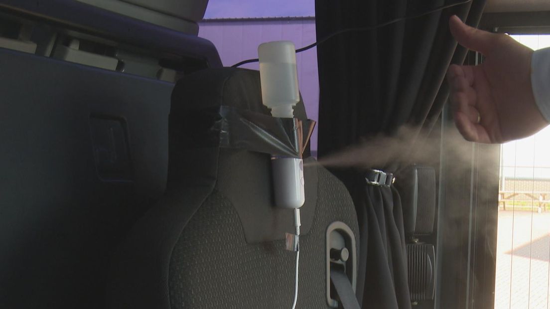 Simulatie van aerosolen in de Jumbo Visma bus
