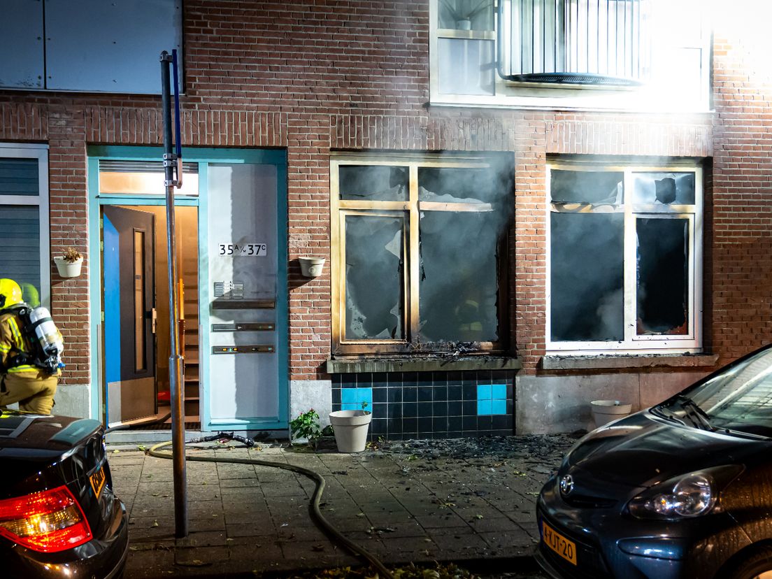 Er is veel schade aan de woning