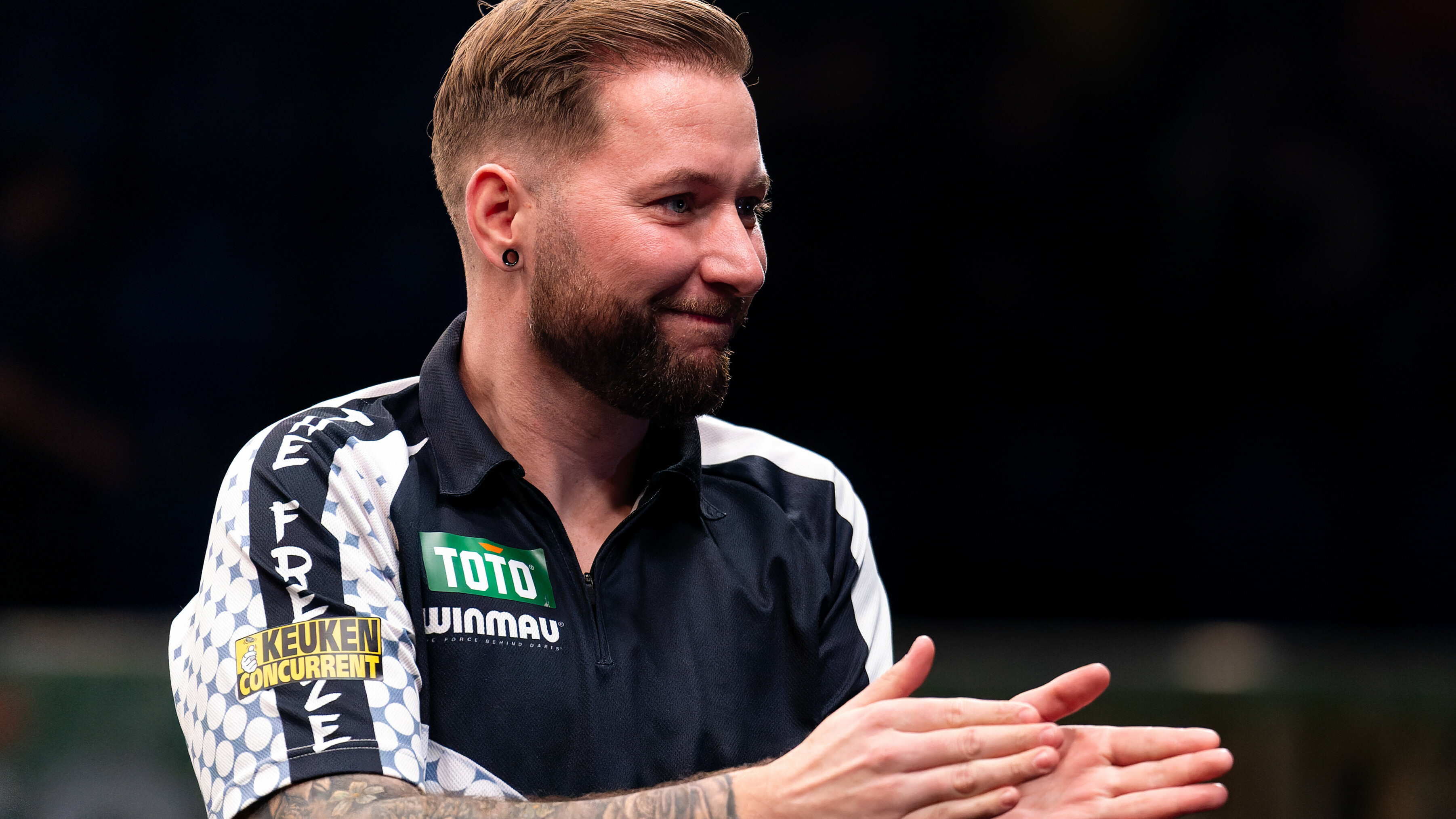 Darter Danny Noppert bij een eerder toernooi