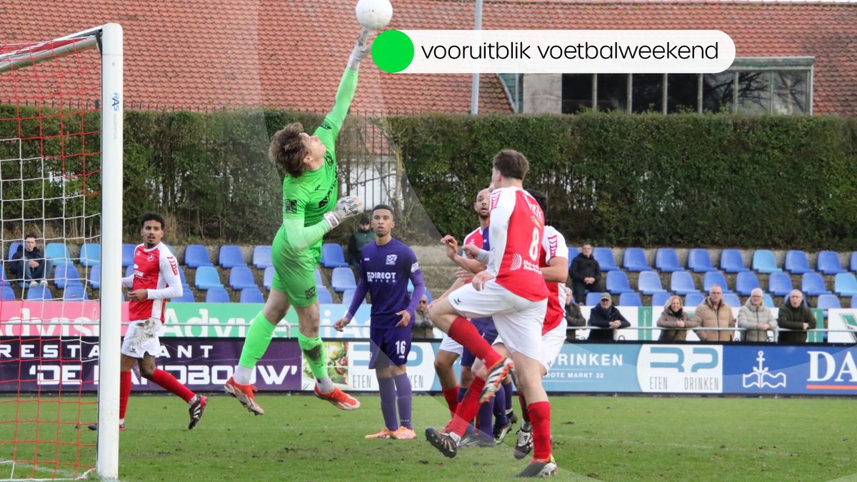 Beperkt programma in het amateurvoetbal, deze wedstrijden worden wel gespeeld
