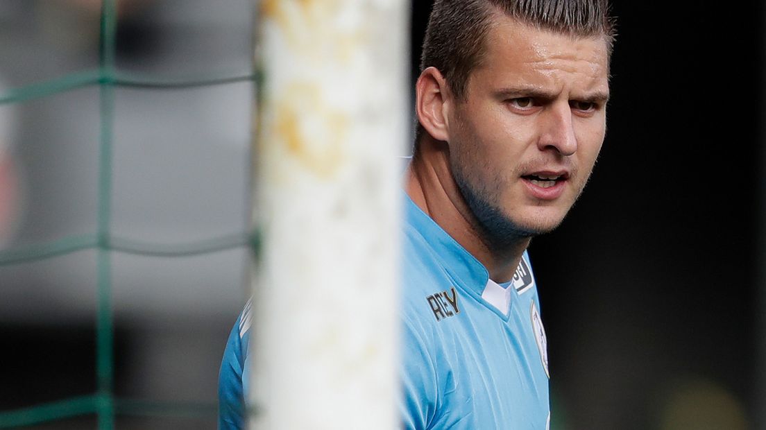 Tim Coremans in actie bij Sparta Rotterdam