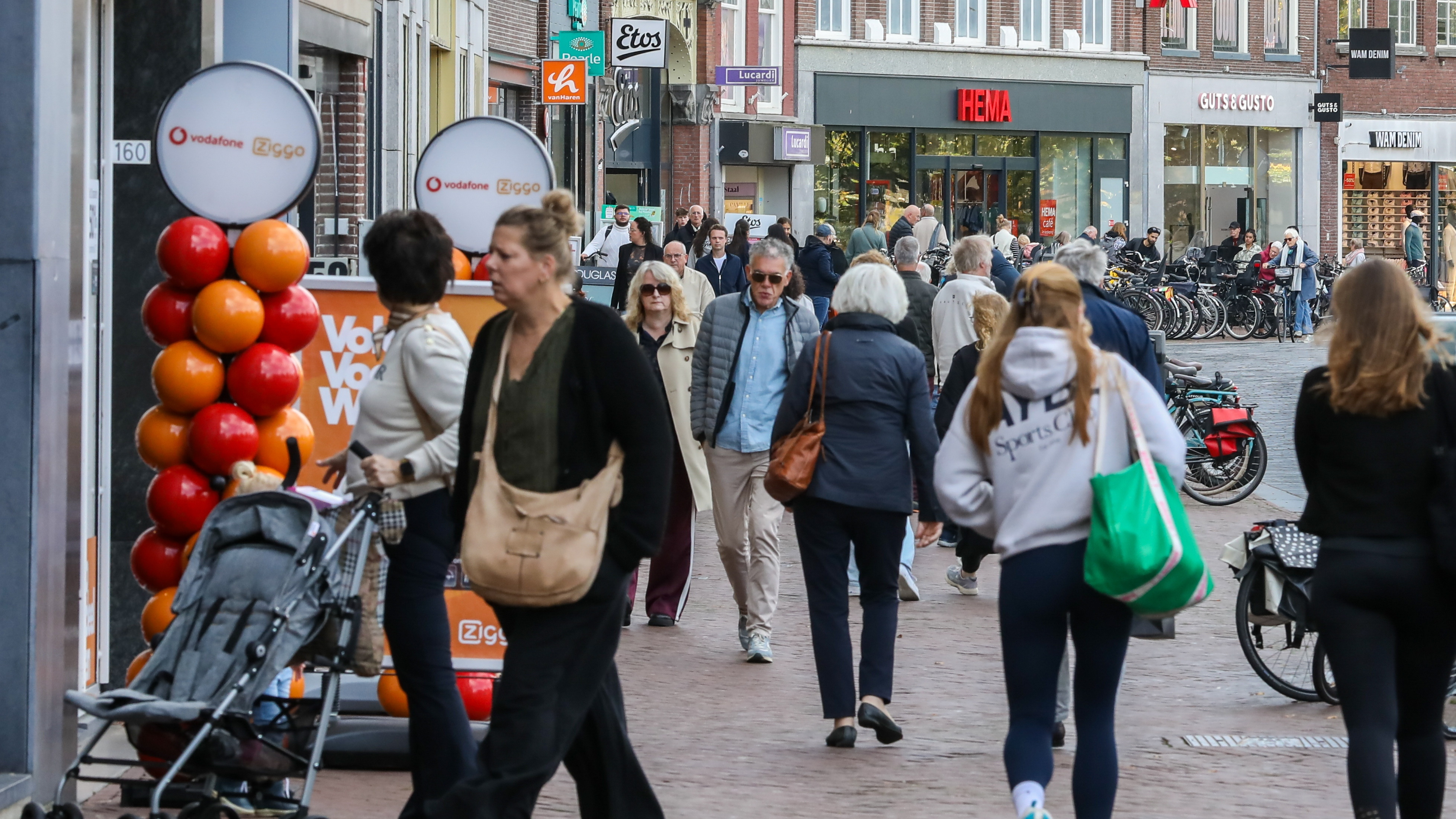 De Nijstêd yn Ljouwert, dêr't in soad winkels sitte