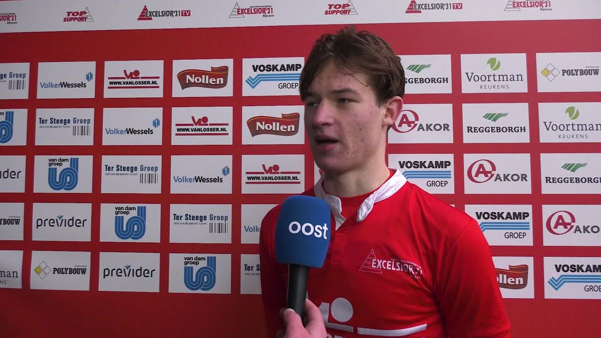 Jop Scharpfenecker na de knappe zege van Excelsior'31