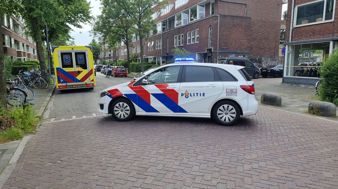 Hulpdiensten op de plek van het ongeluk