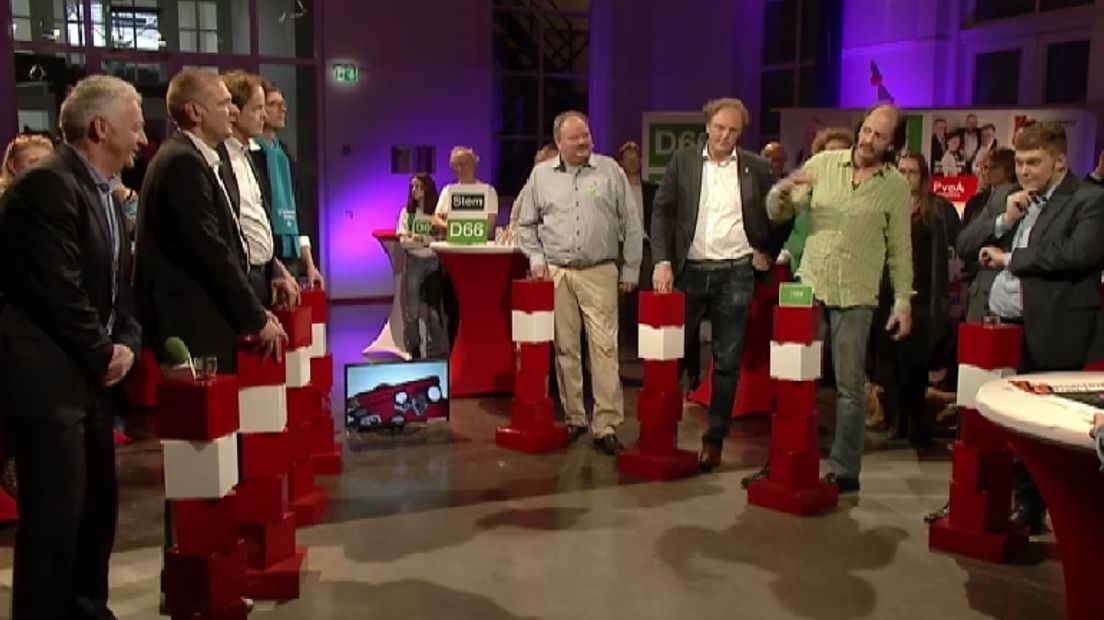 De lijsttrekkers in de gemeente Noordenveld ging vandaag met elkaar in debat (Rechten: RTV Drenthe)