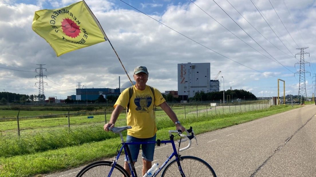 Aangekomen bij de kerncentrale in Borsele.