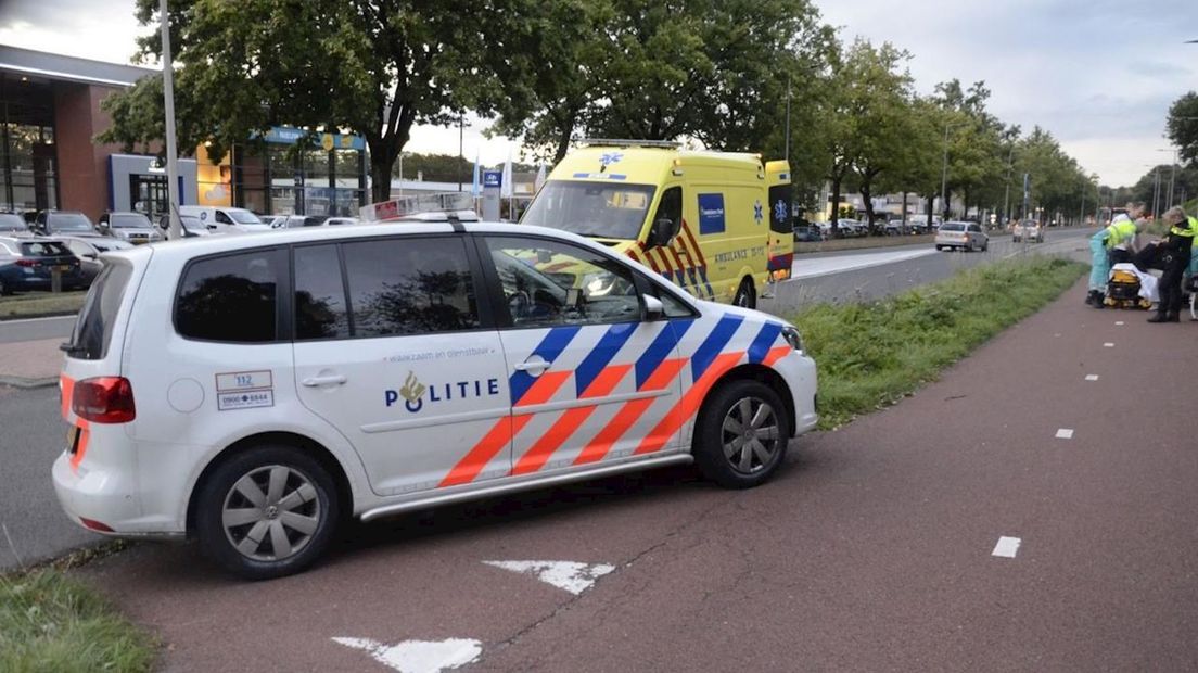 Ongeluk tussen scooter en fietser in Enschede