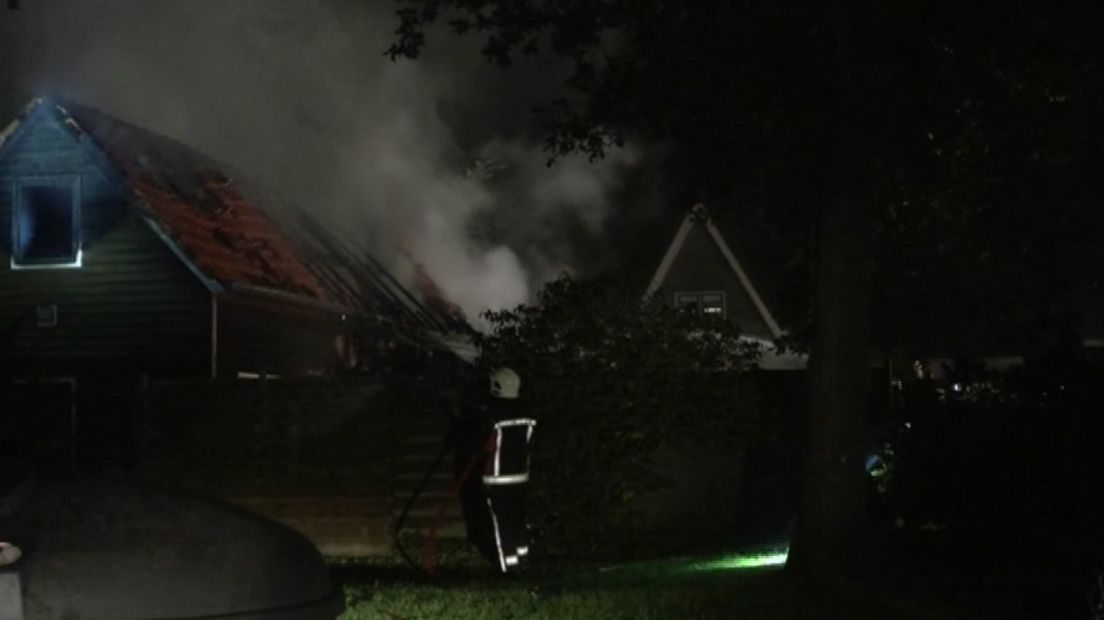 Bij het veldstudiecentrum brak twee keer brand uit (Rechten: Persbureau Meter)