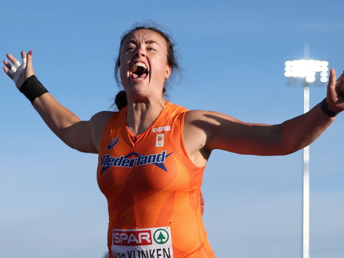 Jorinde van Klinken schittert met persoonlijk record en zilver bij EK kogelstoten