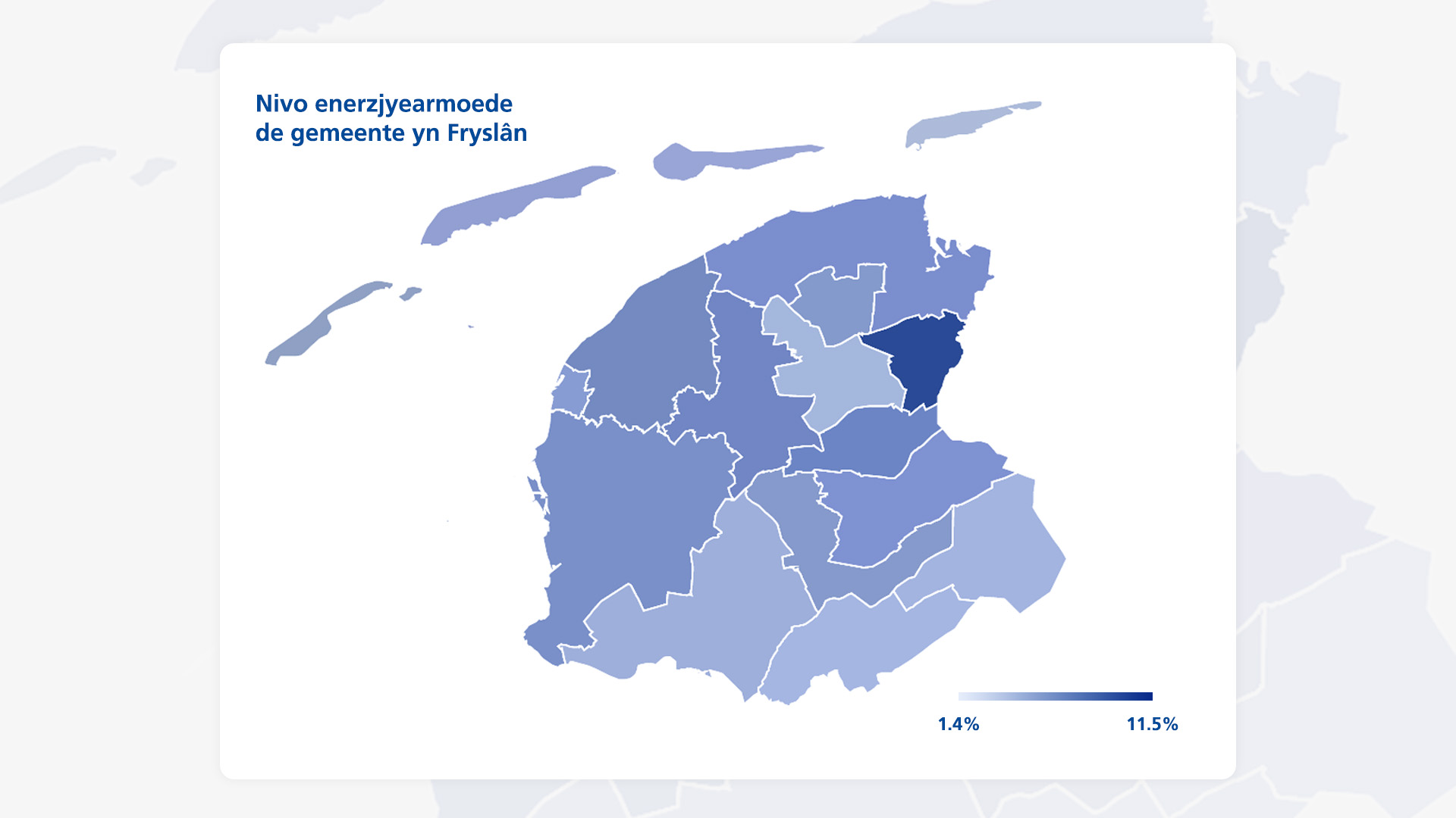 Nivo enerzjyearmoed de gemeente yn Fryslân