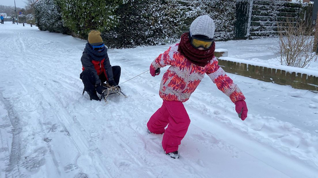 Blije kinderen in Bunnik.