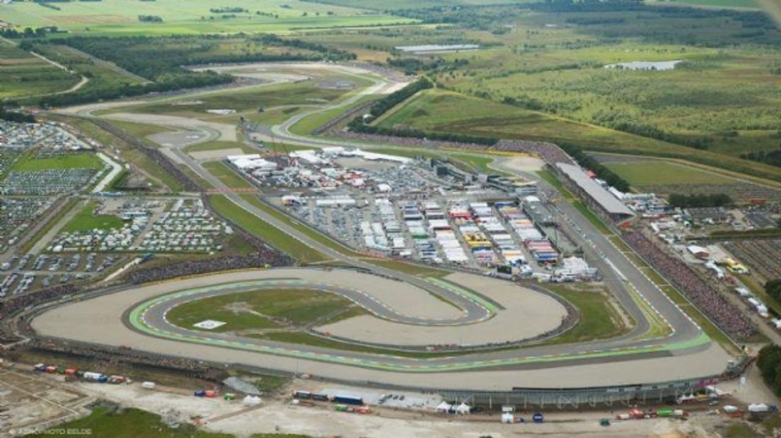 Luchtfoto van het TT-Circuit (Rechten: RTV Drenthe)