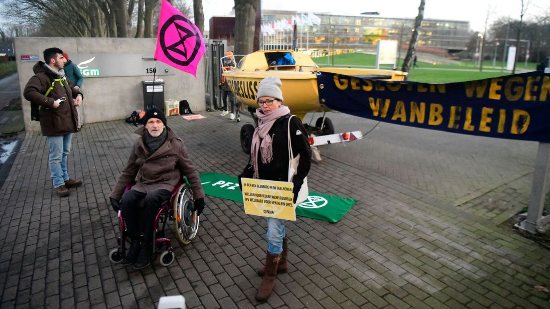 Vorige week werd ook al actiegevoerd bij PFZW.