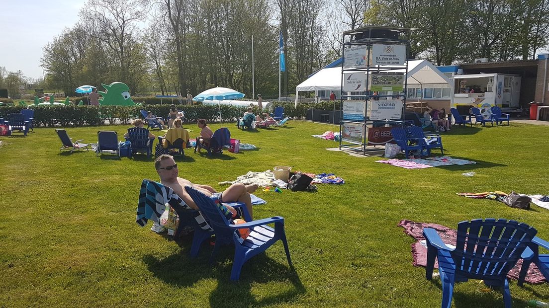 Ook zonnebaden is mogelijk