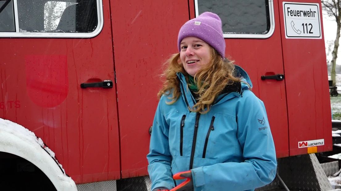 Een reizend huisje op wielen