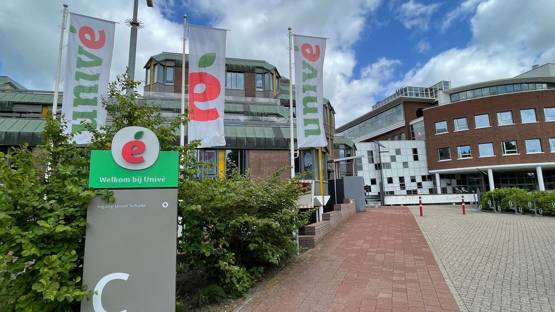 Het pand van Univé aan de Jan Bommerstraat in Assen
