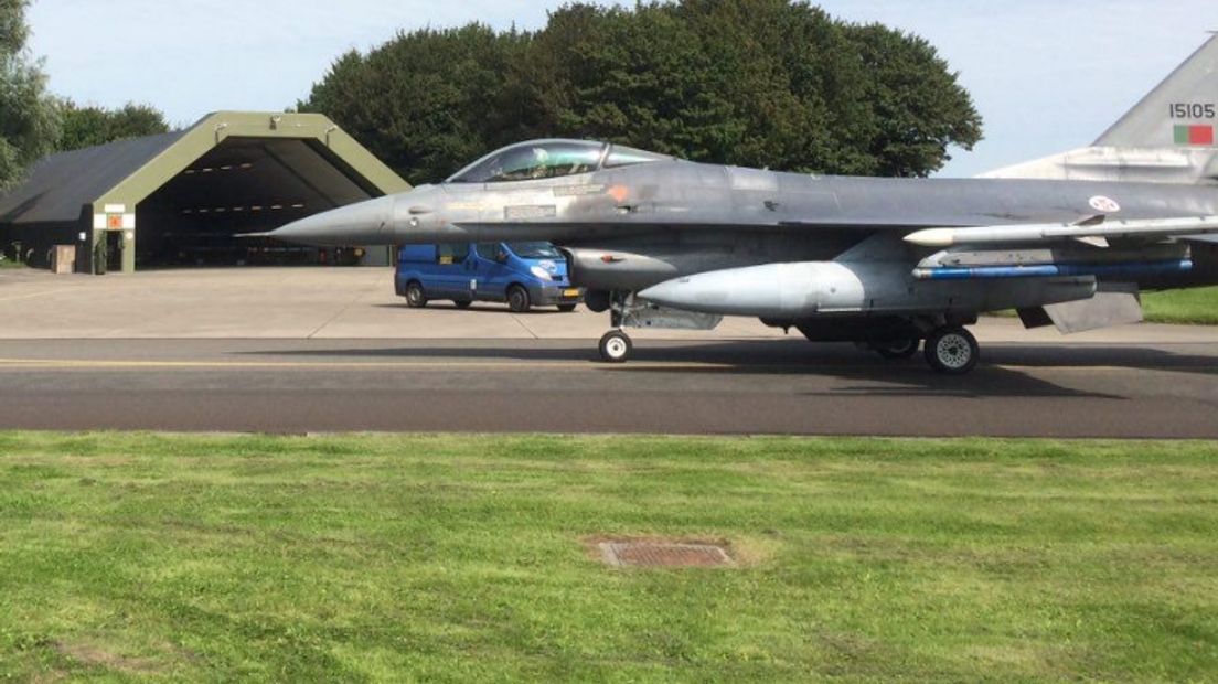 F-16-vlieger in actie (Rechten: RTV Drenthe/Jeroen Kelderman)