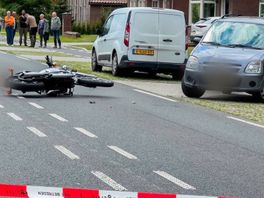 112 nieuws: motorrijder gewond bij botsing in Haaksbergen