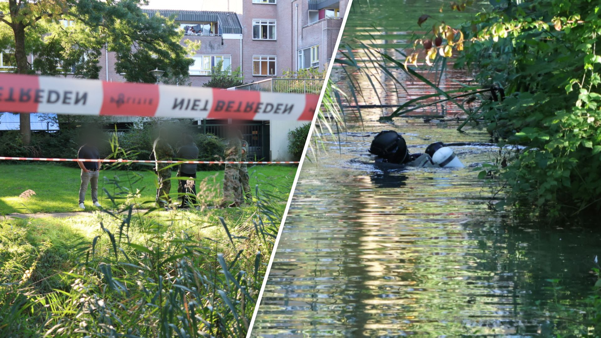 Onderzoek naar mogelijke explosieven in water Lunetten
