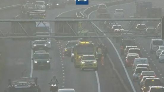 Ruim uur vertraging door ongeluk op A15, snelweg weer vrijgegeven. Ruim uur vertraging door ongeluk op A15, snelweg weer vrijgegeven.