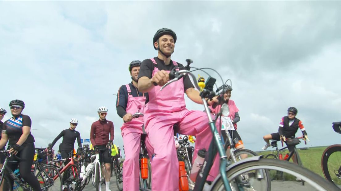 Roze tuinbroeken waren er ook