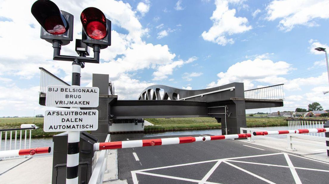 De brug bij Aduard kampt vaker met storingen