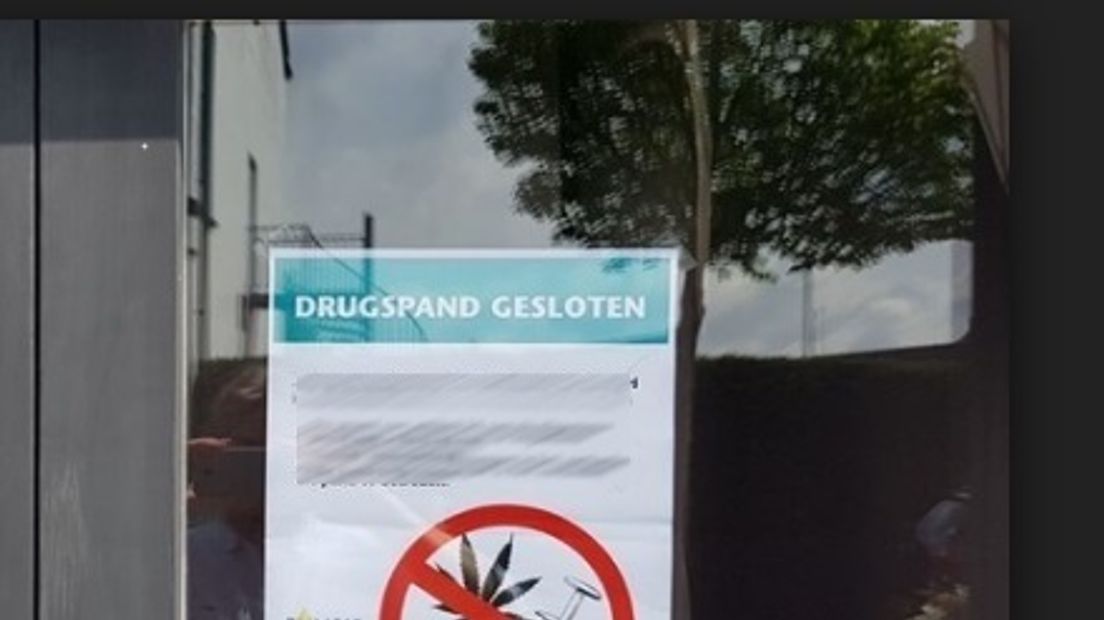 Drugspand gesloten