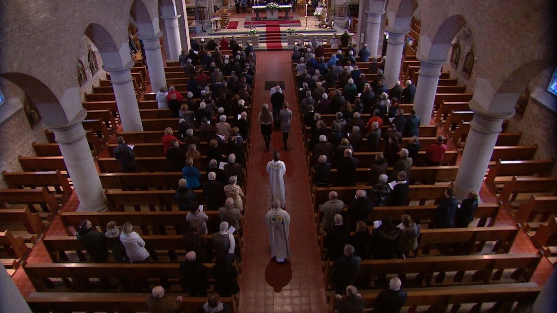 Laatste dienst katholieke kerk Ijzendijke