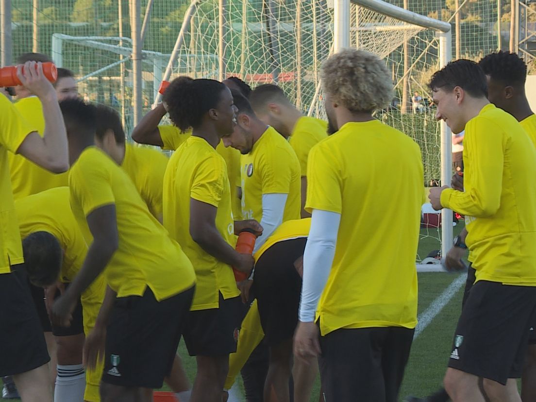 Feyenoord tijdens het trainingskamp in Marbella