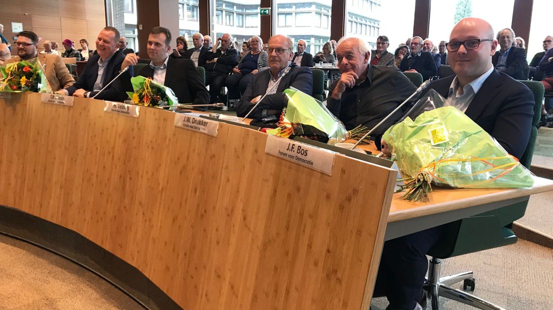 De hele fractie van Forum voor Democratie in Provinciale Staten vlak na de verkiezingen