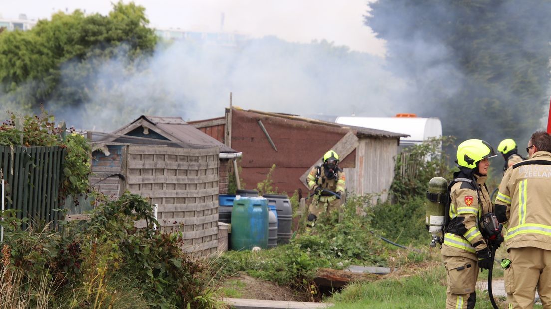 Brand op volkstuincomplex Ritthem, Vlissinger opgepakt