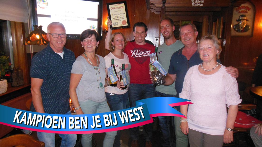 Caroline en Pascal Baars zijn de eerste Keezenbordkampioenen uit de Bollenstreek